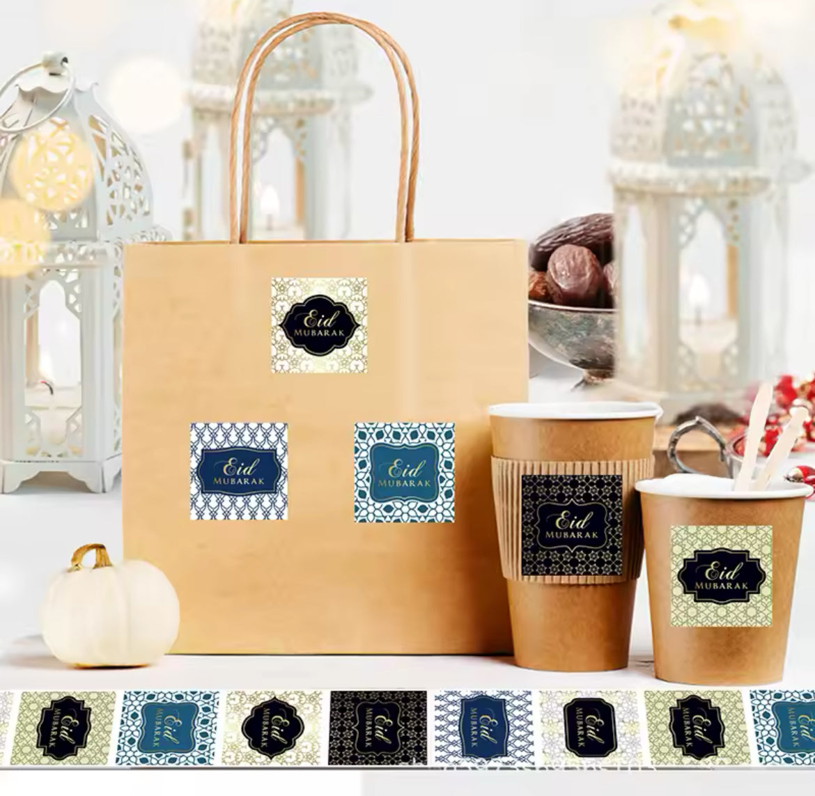 Eid Mubarak Stickers 30 st./50 st.