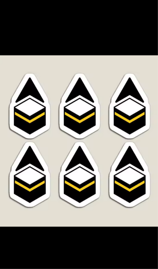 2 Qibla stickers