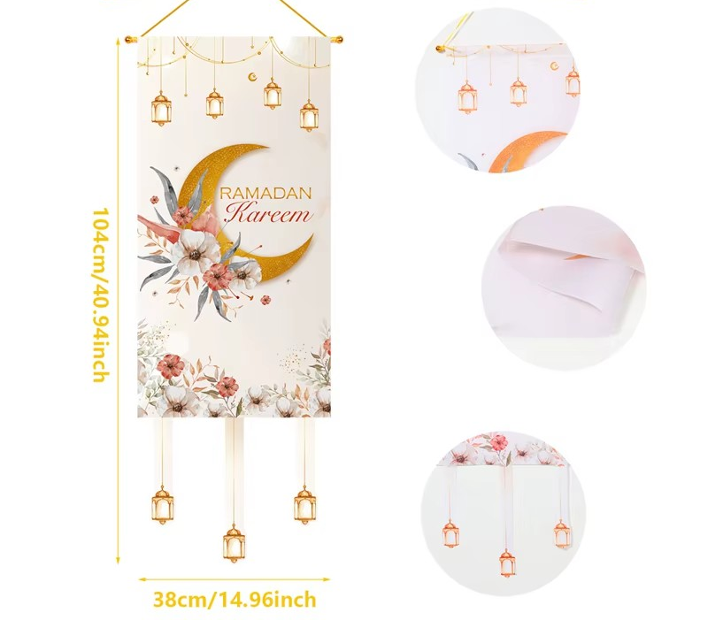 Ramadan Decoratie Hangende Vlag - Banier  ✨
